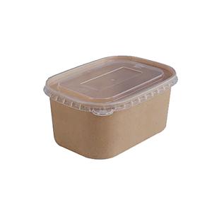 Rectangle paper salad bowl Rectangle paper salad bowl